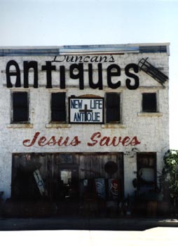 [jesus saves antiques]