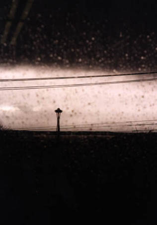 [space needle rain]
